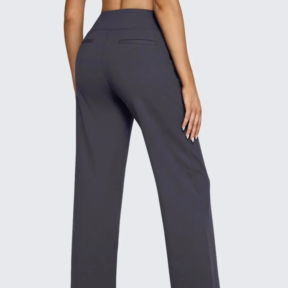 G4Free EverGoing Loose High Rise Business Casual Pants Pockets Stretch Yoga  XXL